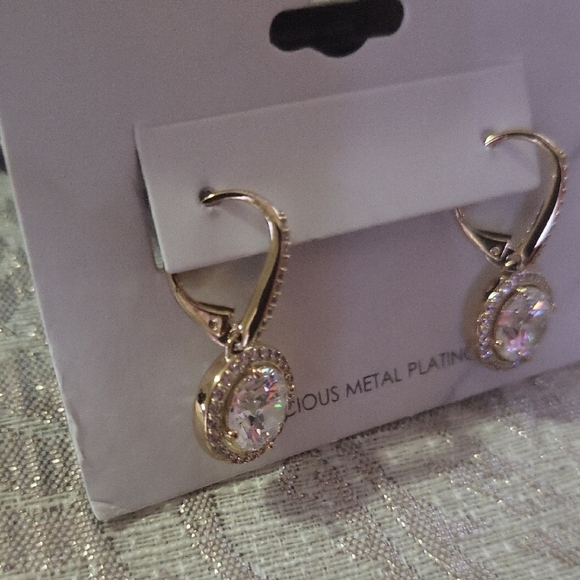 Eliot Danori Gold Earrings with Silver Accents - Picture 2 of 3